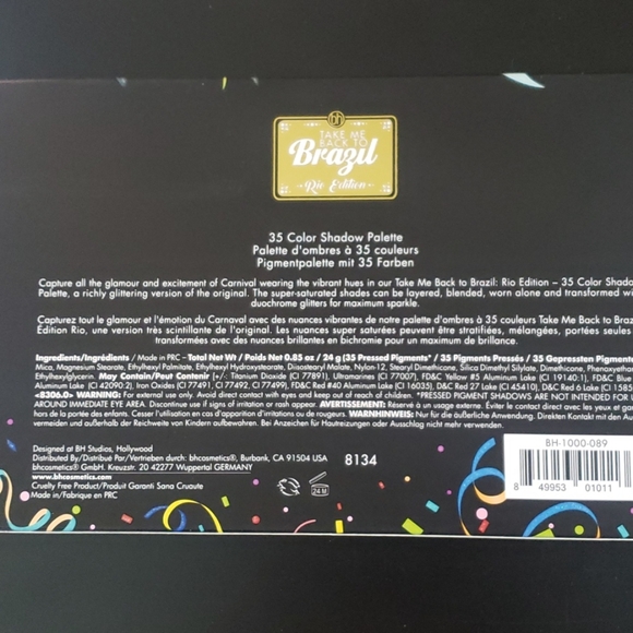 bh Cosmetics Take Me Back To Brazil Eyeshadow - Picture 2 of 3